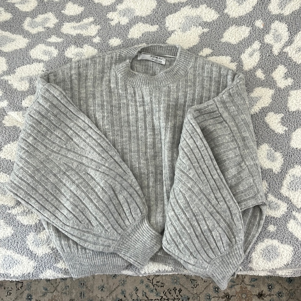 Gray crew-neck sweater from Nordstrom (medium)